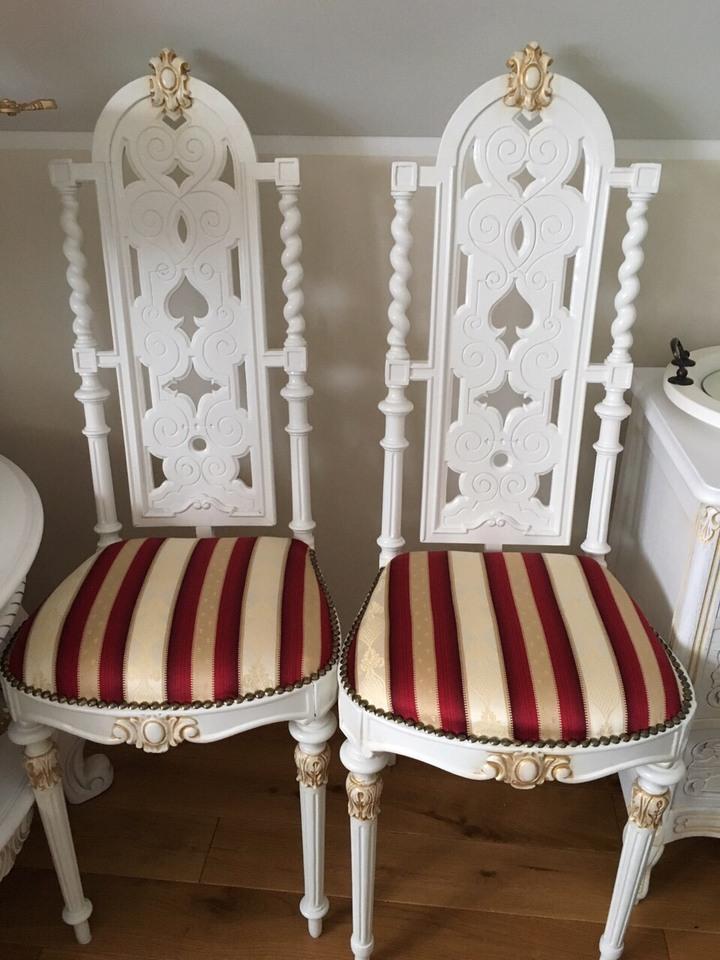 Стул-трон в стиле Людовика XVI 2 штуки