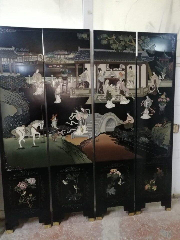 Ширма в стиле шинуазри после реставрации