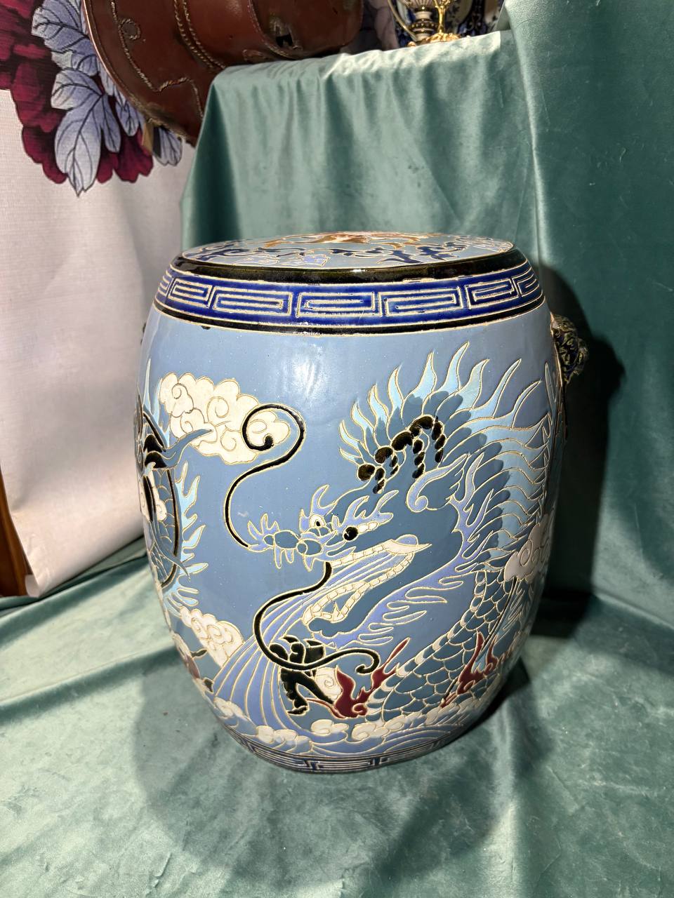 Подставка/Табурет керамический в стие шинуазри