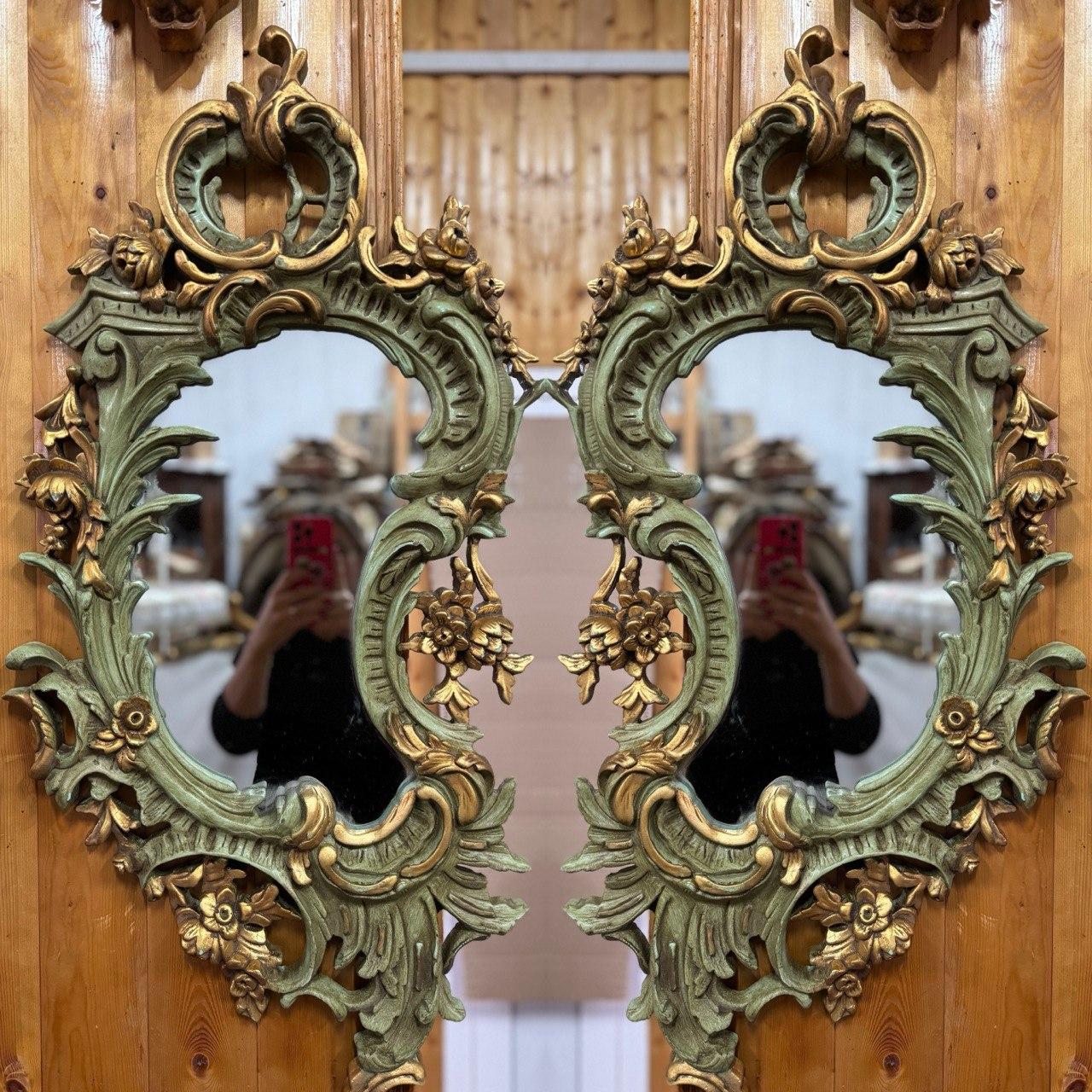 Зеркало настенное в стиле венецианского барокко 2 штуки