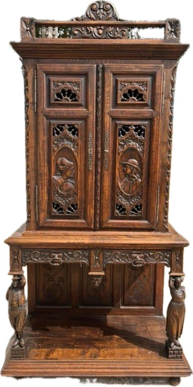 Шкаф кабинетный в бретонском стиле