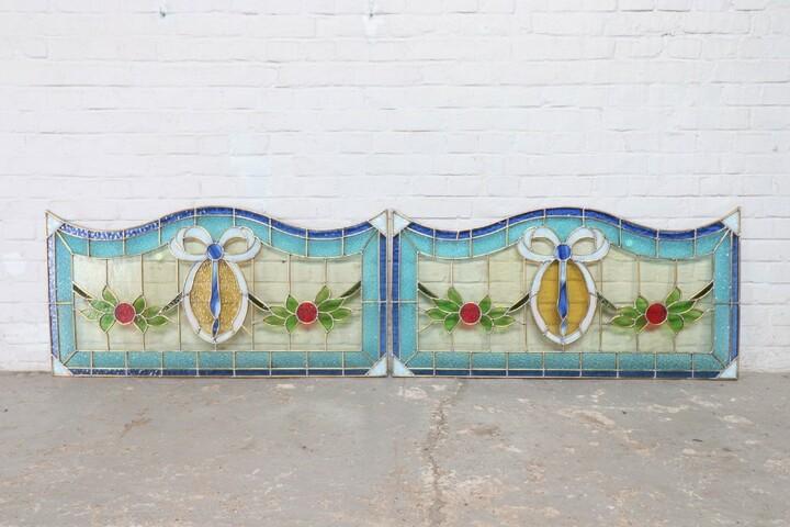 Витраж 2 штуки в стиле Людовика XVI