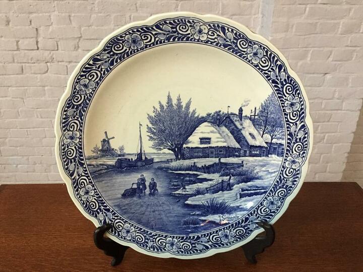 Тарелка декоративная Делф