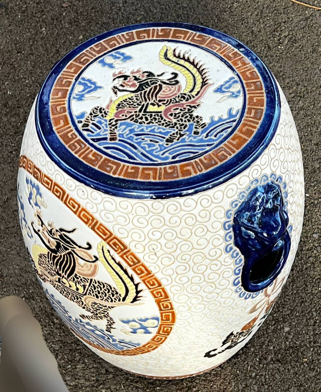 Подставка/Табурет керамический в стие шинуазри