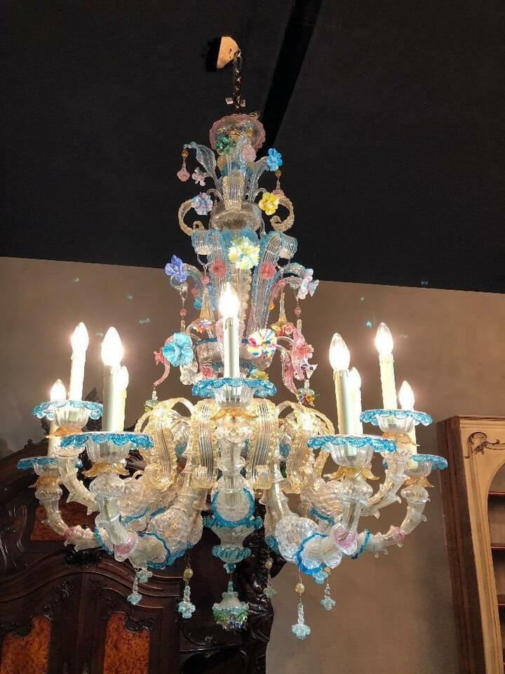 Люстра винтажная Мурано