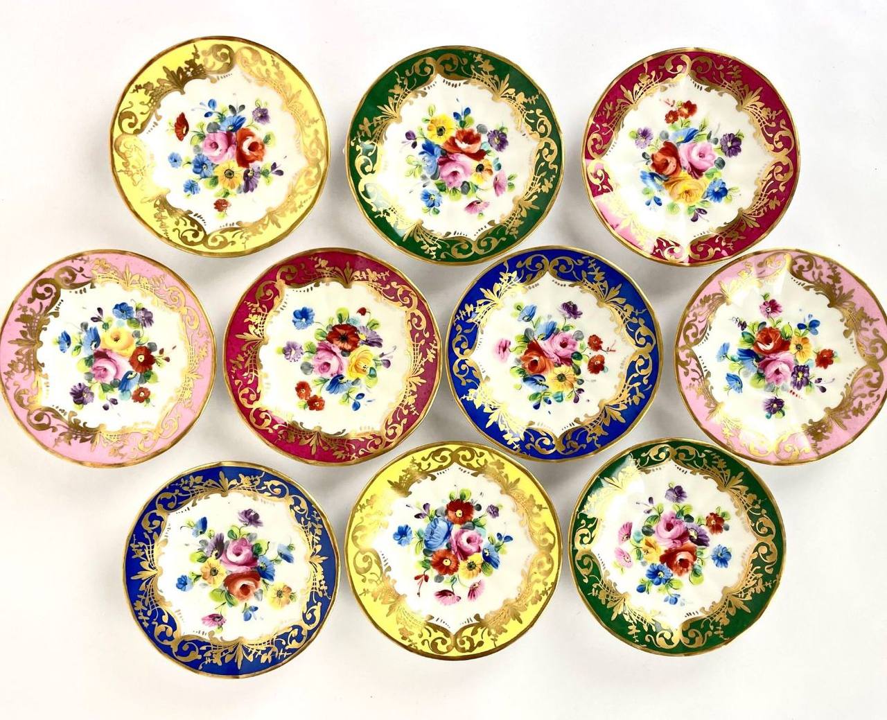 Сервиз чайный коллекционный от мастерской Le Tallec : Чайная пара 10 штук