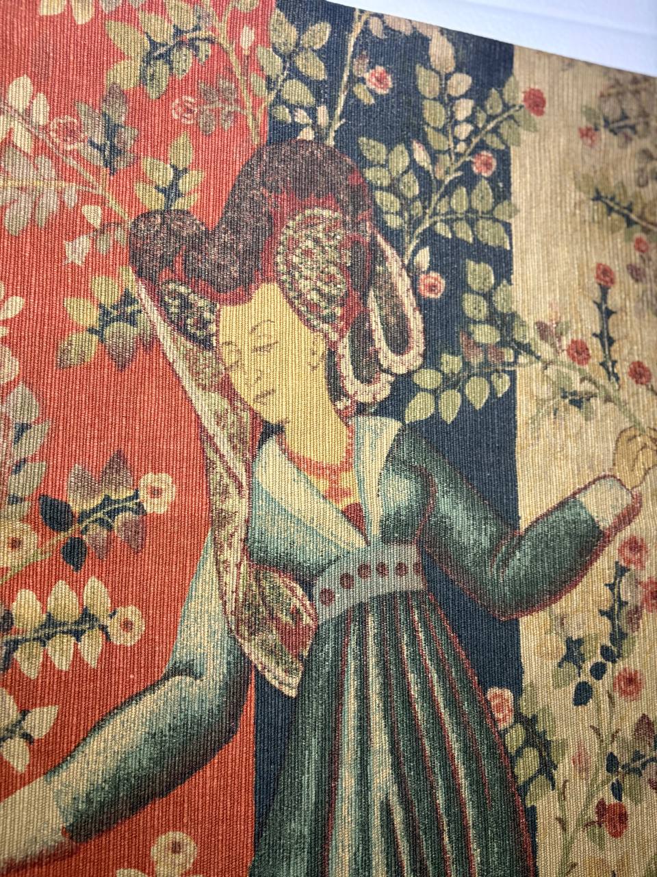 Гобелен винтажный с галантной сценой