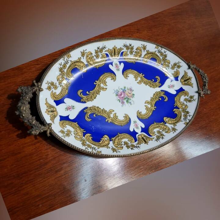 Поднос в стиле Людовика XVI (Limoges)