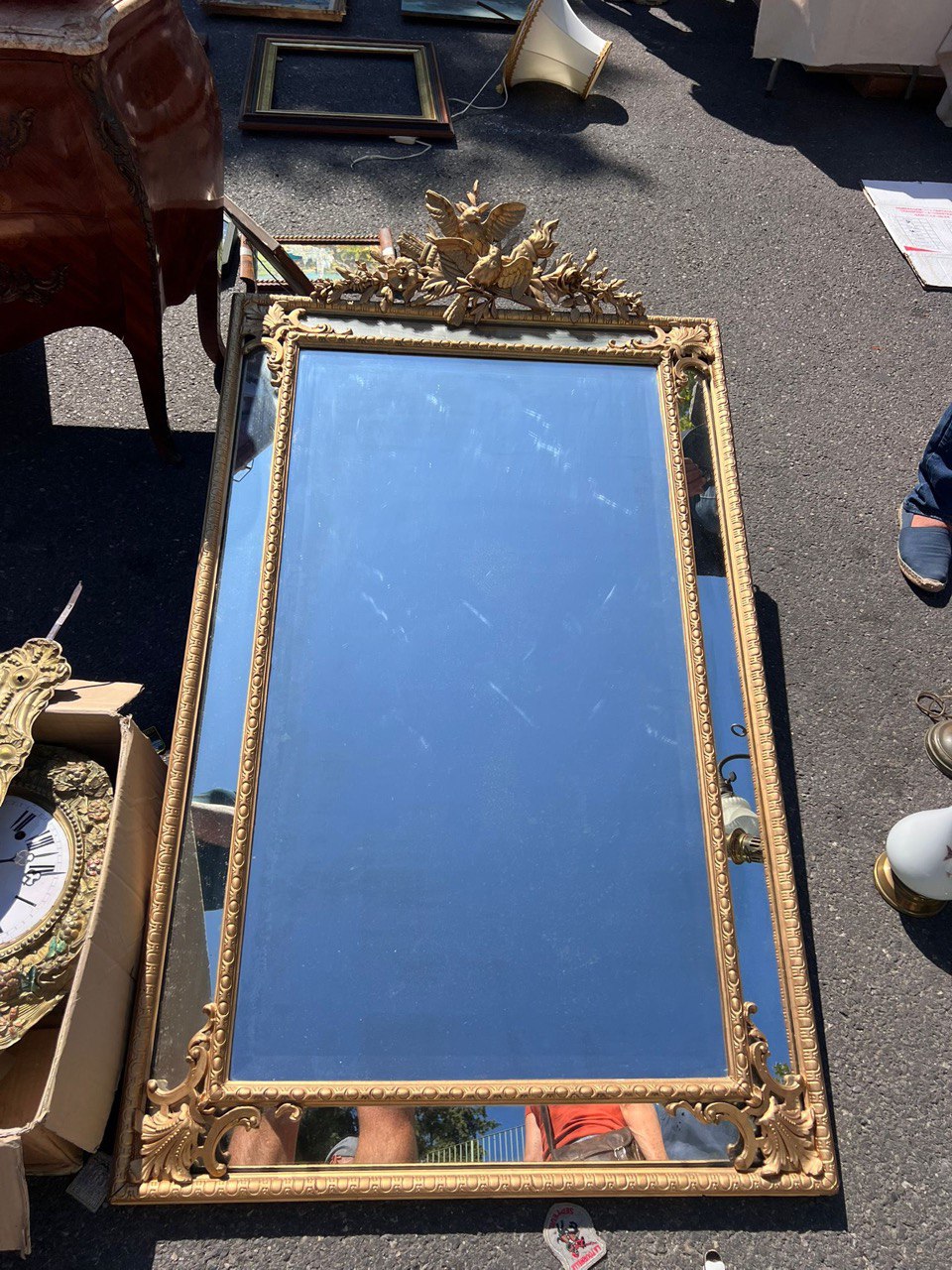 Зеркало настенное в стиле Людовика XVI