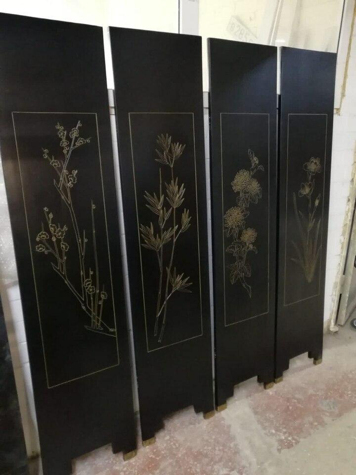 Ширма в стиле шинуазри после реставрации