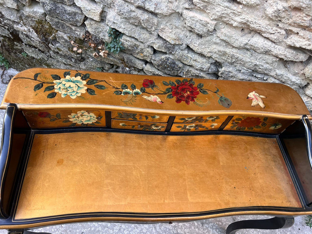 Комплект: Стол/Бюро и Стул в стиле шинуазри