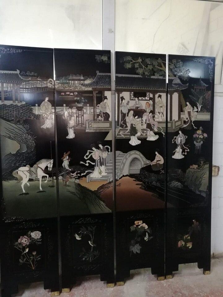 Ширма в стиле шинуазри после реставрации