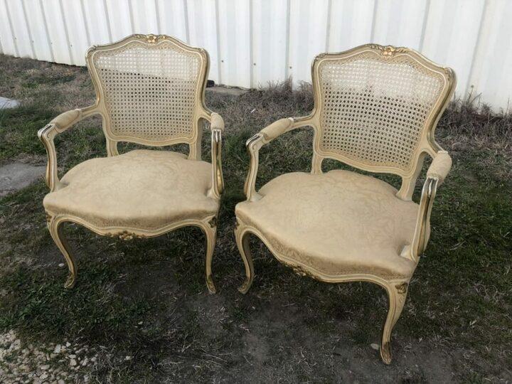 Кресло в стиле Людовика XV 2 штуки