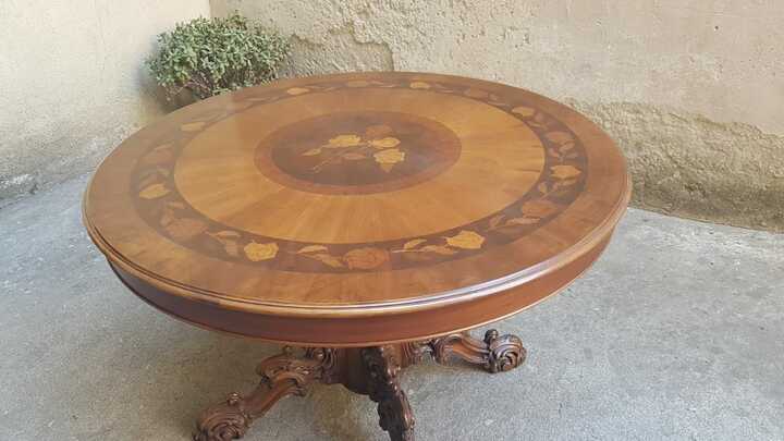 Стол обеденный с маркетри