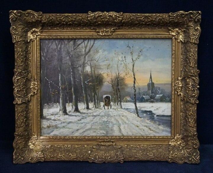 Картина "Зимний пейзаж"