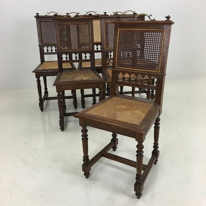 Стулья с ротангом 6 штук