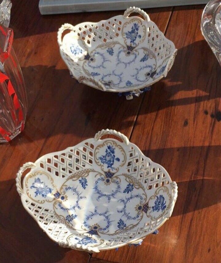 Ваза/тарелка 2штуки винтажная