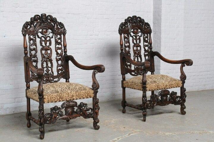 Пара кресел в стиле Людовика XIV